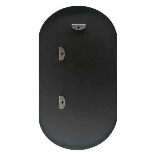 Specchio murale ellittico 40 x 80 cm nero 03_0007899 1