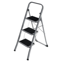 Haushaltstreppe - HELLOSHOP26 - 3 Stufen - Klappbar - rutschfest - 150 kg