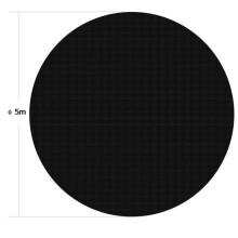 Capa de bolhas redonda ø 5 m PE 400µ cobertura de piscina solar aquecimento de tanque
