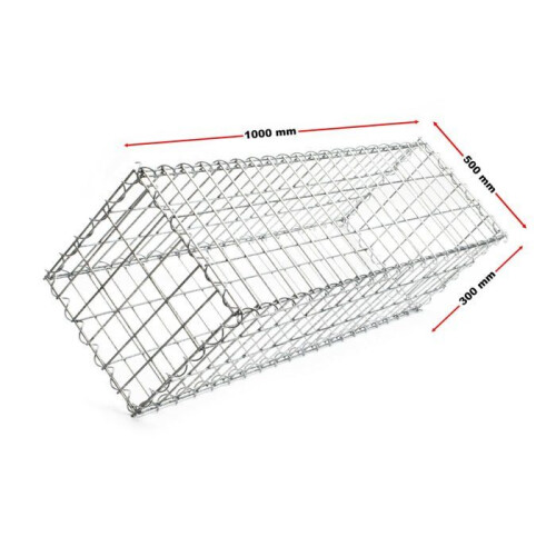 Gabion 100 x 50 x 30 cm Steinmauer Gartenrandespalier 1
