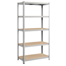estante metálica de carga pesada 200 x 100 x 50 cm 5 níveis carga total 875 kg (175 kg/nível) estante de armazenamento p