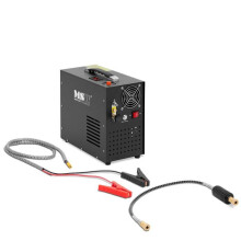 Compresseore pcp 300 bar 12/220 volt 400 watt arresto automatico alluminio lamiera di ferro zincata