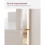 Coiffeuse - HELLOSHOP26 - Blanc - 1 tiroir - 2 étagères - Miroir inclus 2