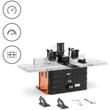 Toupie à bois - HELLOSHOP26 - 1500 W - 24000 tr/min - Multifonction - Aluminium PP Nylon Acier Cuivre