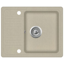 Fregadero de cocina solo lavabo 57,5 x 46 cm granito beige 02_0002345