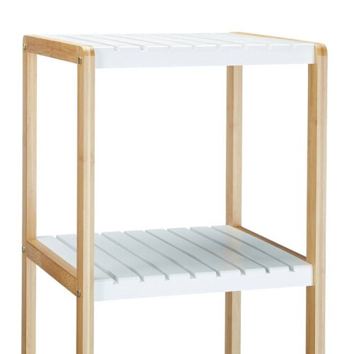 Scaffale in bambù con 4 ripiani per il bagno 110 cm 3213052 1