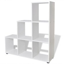 Estante armário móvel de design biblioteca/estante 107 cm branco 2702015/2