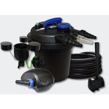 Kit de filtración para estanque 6000l 11 Watts UVC 20 Watts Bomba Manguera Skimmer Fuente 4216239
