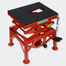 "Elevatore per moto - HELLOSHOP26 - 3416147 - Capacità 135kg - Piattaforma antiscivolo - Sistema di sicurezza"