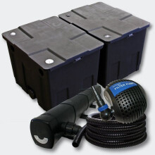 Biofilter set voor vijver 60000l UV-C sterilizer 72 Watts 4216509