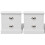 Mesa de cabeceira cómoda armário móvel quarto 2 pcs branco 1402097 1