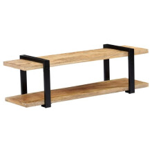 Móvel de TV buffet design prático 130 cm madeira de acácia maciça 2502035