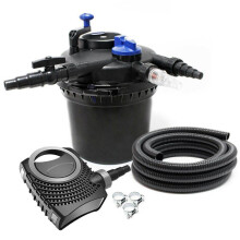 Kit set bassin 8000 litres 11 watts UVC pompe 3000 l/h tuyau 5 m kit