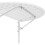 Table de balcon pliante pliable 3 niveaux réglable blanc 13_0002691_3/2 4