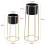 Set de 2 supports de plantes ensemble pot de fleur lot cache-pot ensemble bac à 1