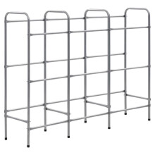 Scaffale di stoccaggio per 9 scatole 145 x 33 x 116 cm acciaio argentato 02_0000644