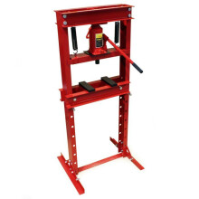 Presse hydraulique - HELLOSHOP26 - 20 tonnes - Acier - Rouge - Presse à crémaillère