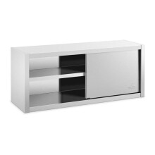 Wandarmoire aus Edelstahl, hohe Küchenlagerungsschrank, professionelles Aufbewahrung - 140 x 45 cm 14_0000466
