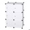 Doe-het-zelf kast met plastic deur 6 deuren wit 19_0000378 1