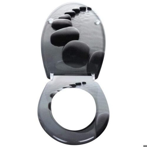 Toilettensitz A Duroplast schwarze Steine 19_0000737 1