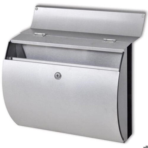 RVS brievenbus tuin krantenhouder 1002009