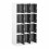 Garderobe mit 12 Fächern 187 cm grau 14_0005988 3