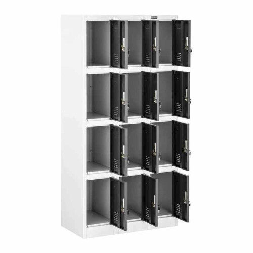 Garderobe mit 12 Fächern 187 cm grau 14_0005988 2