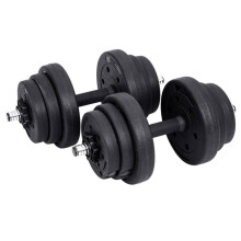 Kit halteres musculation poids ajustable avec barre d’extension supplementaire 10 kg 20 kg pour hommes et femmes muscula