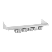 Mensola porta-spezie - 5 x 1/6 GN - 120 cm acciaio inox 14_0003171