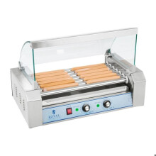Apparecchio macchina per hot dog professionale in acciaio inox 12 salsicce 1.400 watt 3614090