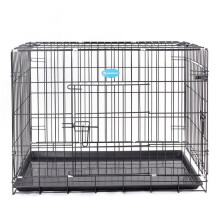 Cerca para cachorro dobrável e transportável preta tamanho L 91 x 58 x 64 cm3712014