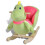 Sedia a dondolo per bambini gioco tessuto verde 0102023 1