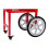 Professionele popcornkar staal rood 3614065 2