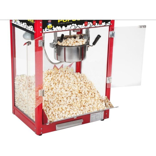 Professionele rode popcornmachine 1 600 watt met kar 3614068 1