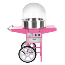 Máquina de algodón de azúcar profesional diámetro 52 cm con carro y cúpula de protección 3614072