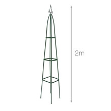 Arco tutor para rosas planta trepadeira jardim verde escuro 192 cm 2213002