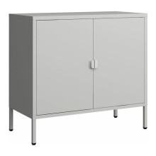 Armoire de bureau casier de bureau meuble de rangement pour salon bureau chambre atelier acier 75 x 80 x 40 cm gris clai