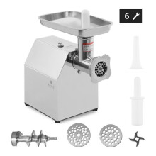 Picadora de carne - HELLOSHOP26 - 850W - Acero inoxidable - Función de reversa - 140 kg/h