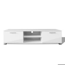 Televisiekast buffet tv tv-meubel design praktisch hoogglans wit 120 cm 2502039