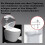 Abattants WC assento de banheiro de alta gama com fechamento automático plástico fast fix soft 4