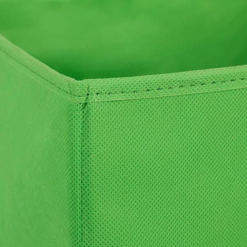 Caixa de arrumação de tecido em conjunto de 2 verde 13_0000486 2
