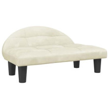 Cama para cachorro sofá confortável 70 x 52 x 30 cm veludo creme 02_0042899