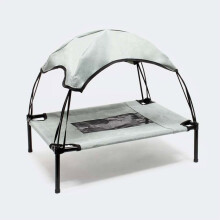 Transat para animales - S relax - Gris - 60 cm - Protección solar - 15 kg máx.