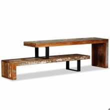 Móvel de TV buffet design prático em madeira de recuperação maciça 2502155