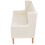 Conjunto de sofás 2 peças tecido branco creme 02_0019689 2