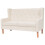 Conjunto de sofás 2 peças tecido branco creme 02_0019689 1