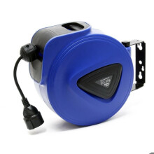 Enrolador de mangueira automático - HELLOSHOP26 - 15 m - Carretel giratório 180 - Multicolorido - Alumínio