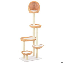 Kattenboom - Natuurlijk - 172 cm - 5 manden - Natuurlijke sisal - Wilgenhout