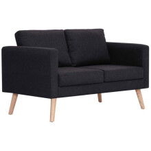 Sofá de 2 lugares para sala de estar casa interior 116 x 70 x 73