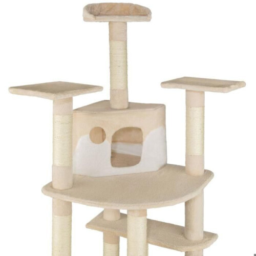 Katze Baum 201 cm beige/weiß 3708077 1